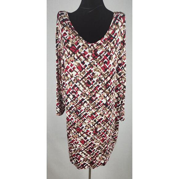 J. Jill Tunic wearever collection Women's XL multi colored long sleeve stretchy - Picture 1 of 10